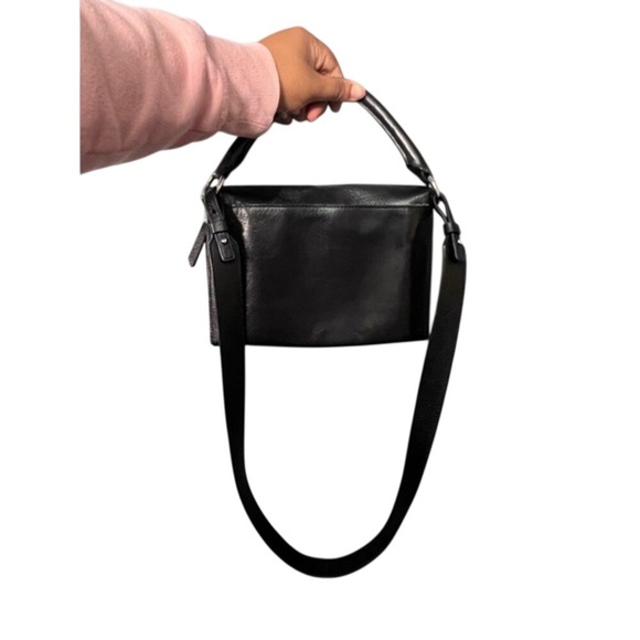 & Other Stories Handbags - & Other Stories Black Leather Crossbody Shoulder Bag Top Handle